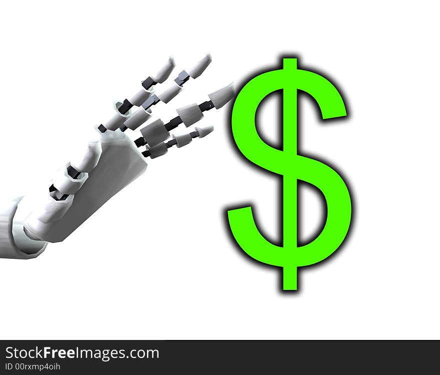 Robo Hand And Dollar