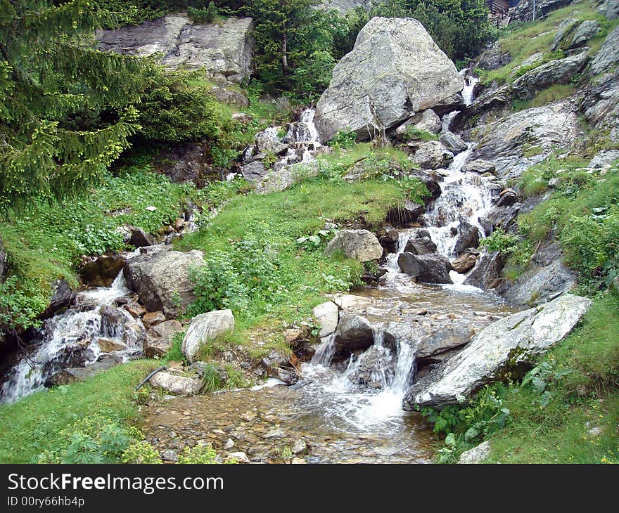 Rivulets In Mountain