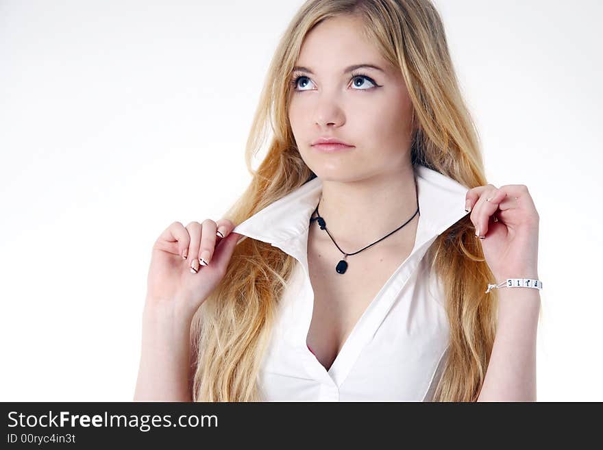 Portrait of an attractive young woman