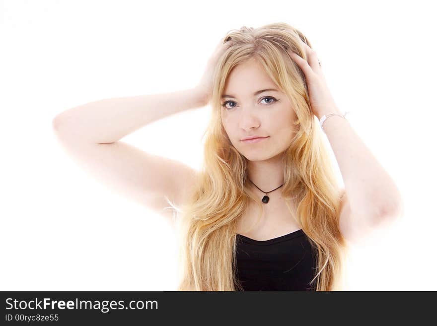 Young Beautiful Blonde Woman