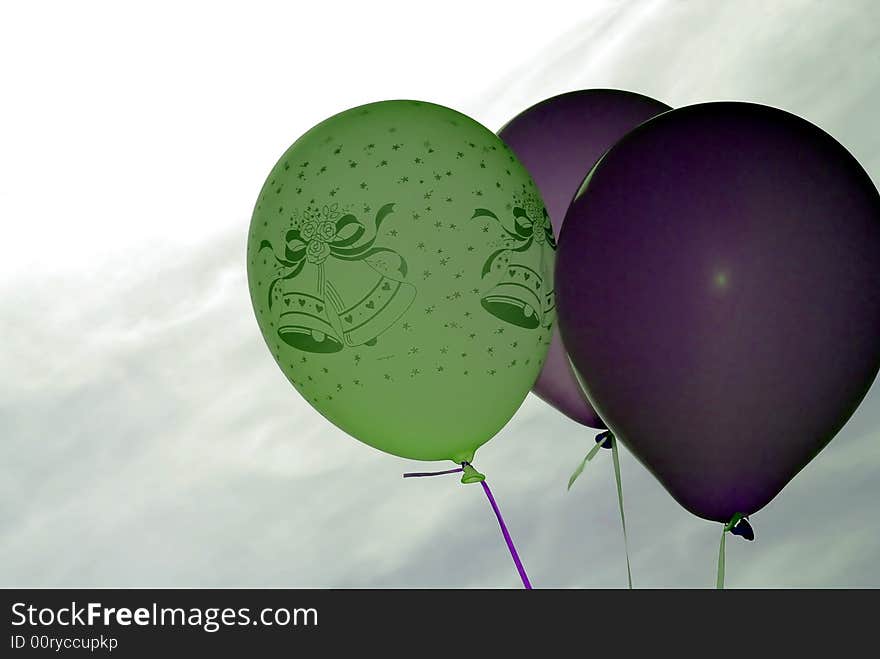 Colorful balloons set up for a celebration