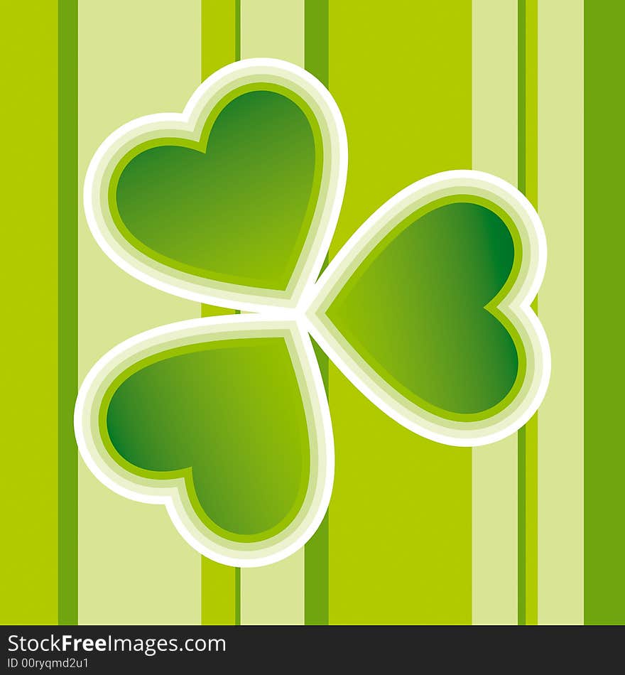 St. Patrick's Day card design available in vector format