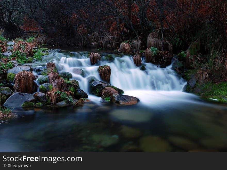 River in Center of Portugal / Louzan Mountain. River in Center of Portugal / Louzan Mountain