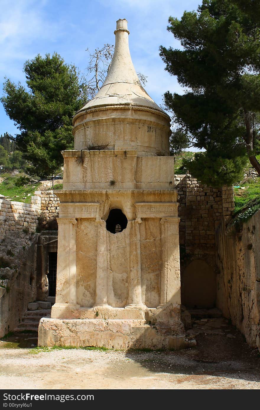 Avshalom tomb in Kidron valley, Jerusalem