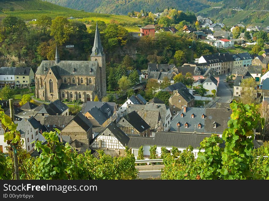 Church at the German Mosel. Church at the German Mosel