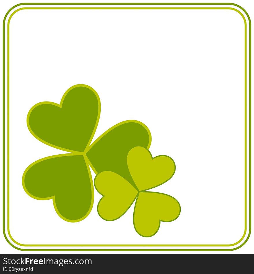 St. Patrick's Day vector card design available in vector format