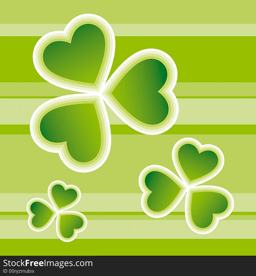 St. Patrick's Day vector card design available in vector format