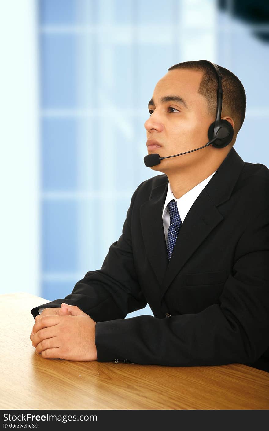 Business Man Listening