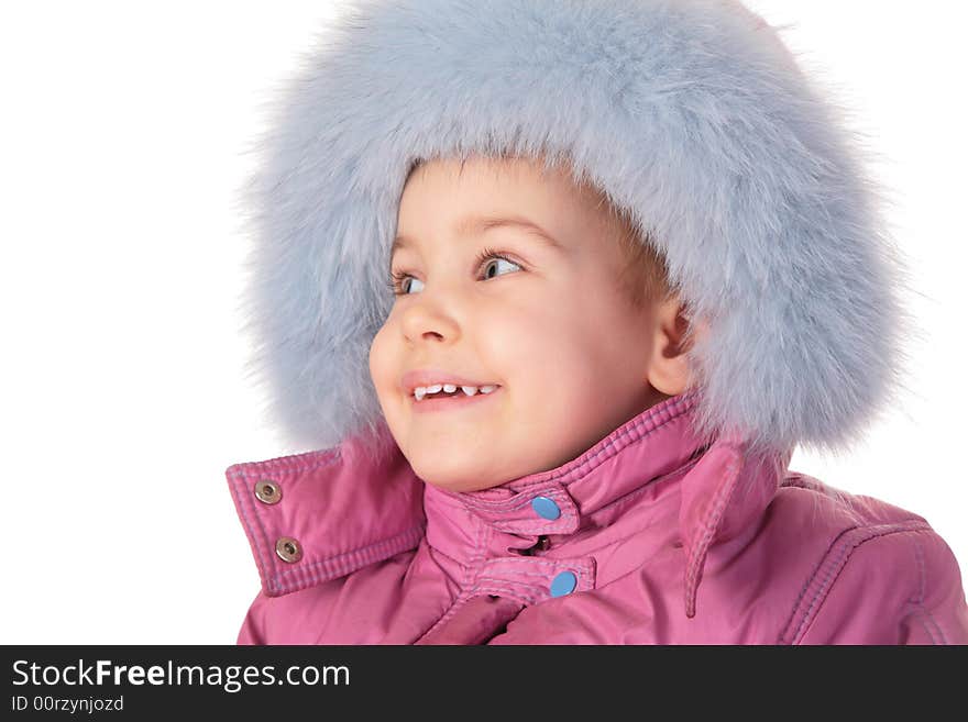 Little Girl In Furry Hat