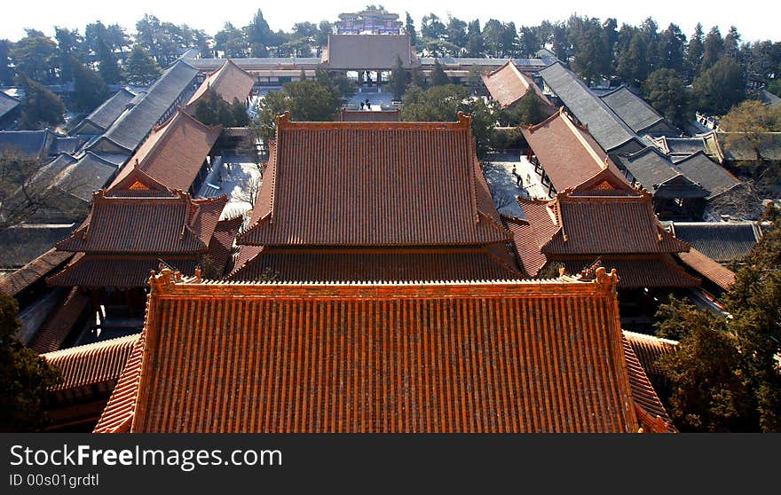 The temples in the park