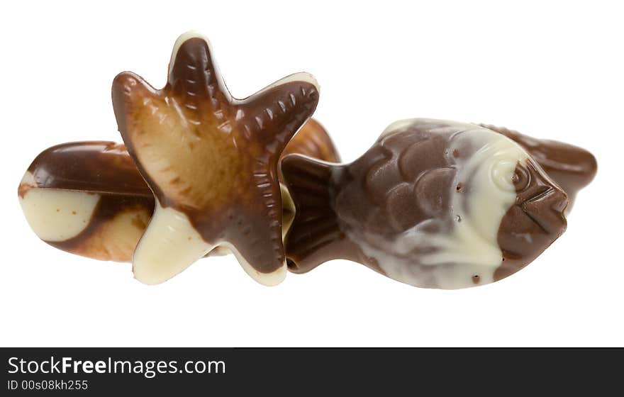 Delicious belgian fruits de mer chocolates. Delicious belgian fruits de mer chocolates