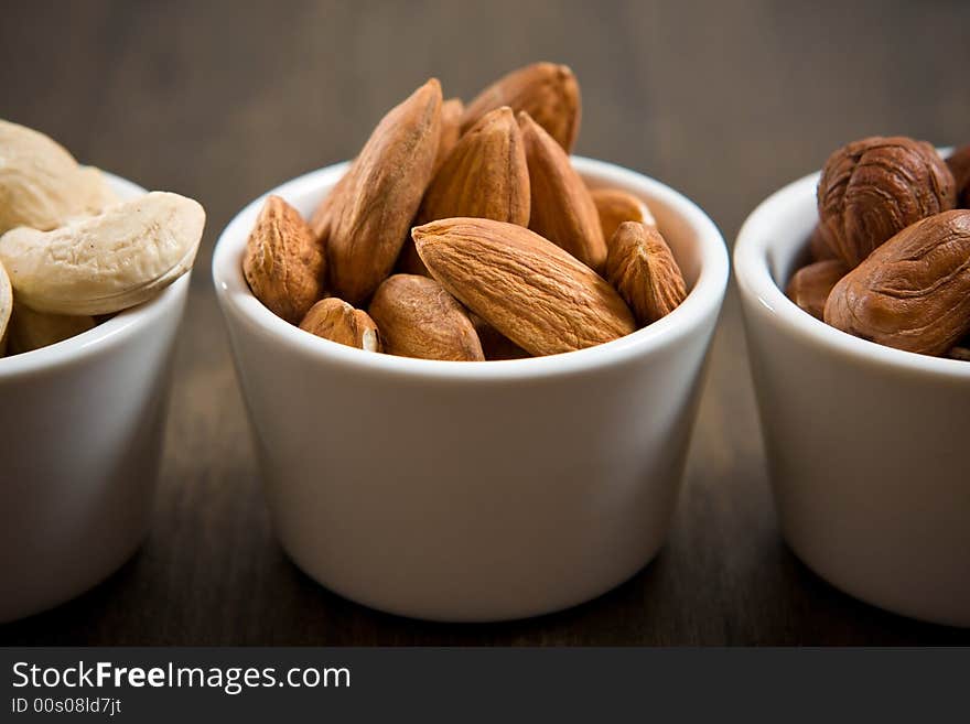 Almonds, Hazelnuts And Acajou