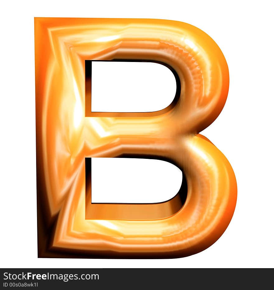 3D Golden Letters