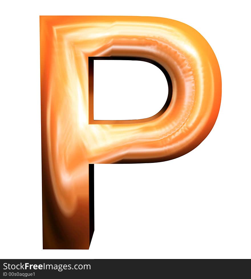 3D Golden Letters