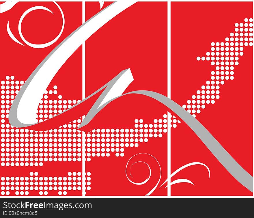 Vector Abstract design, red background with curly shapes and dots for many purposes.
Additional file uploaded. Vector Abstract design, red background with curly shapes and dots for many purposes.
Additional file uploaded.