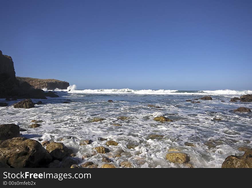 Rocky coast in Portugal