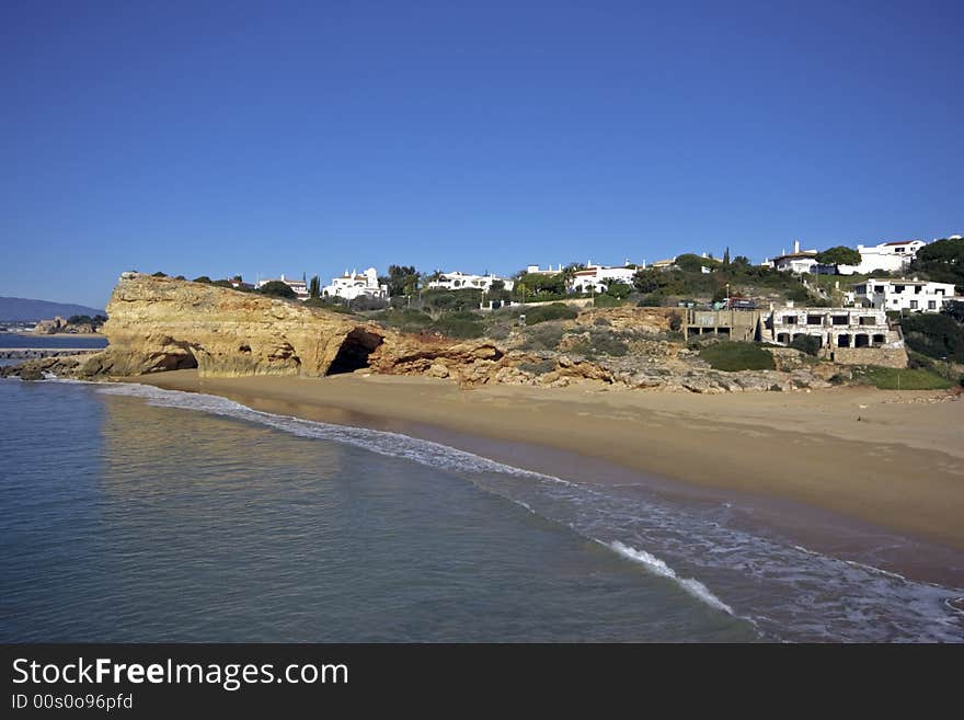 View on Ferragudo in Portugal