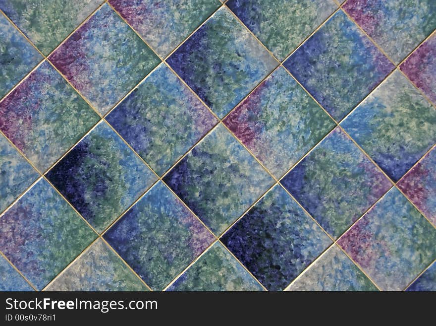 Traditional colored tiles from Portugal