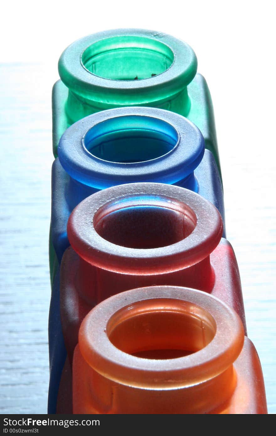 Bottles isolated on a background