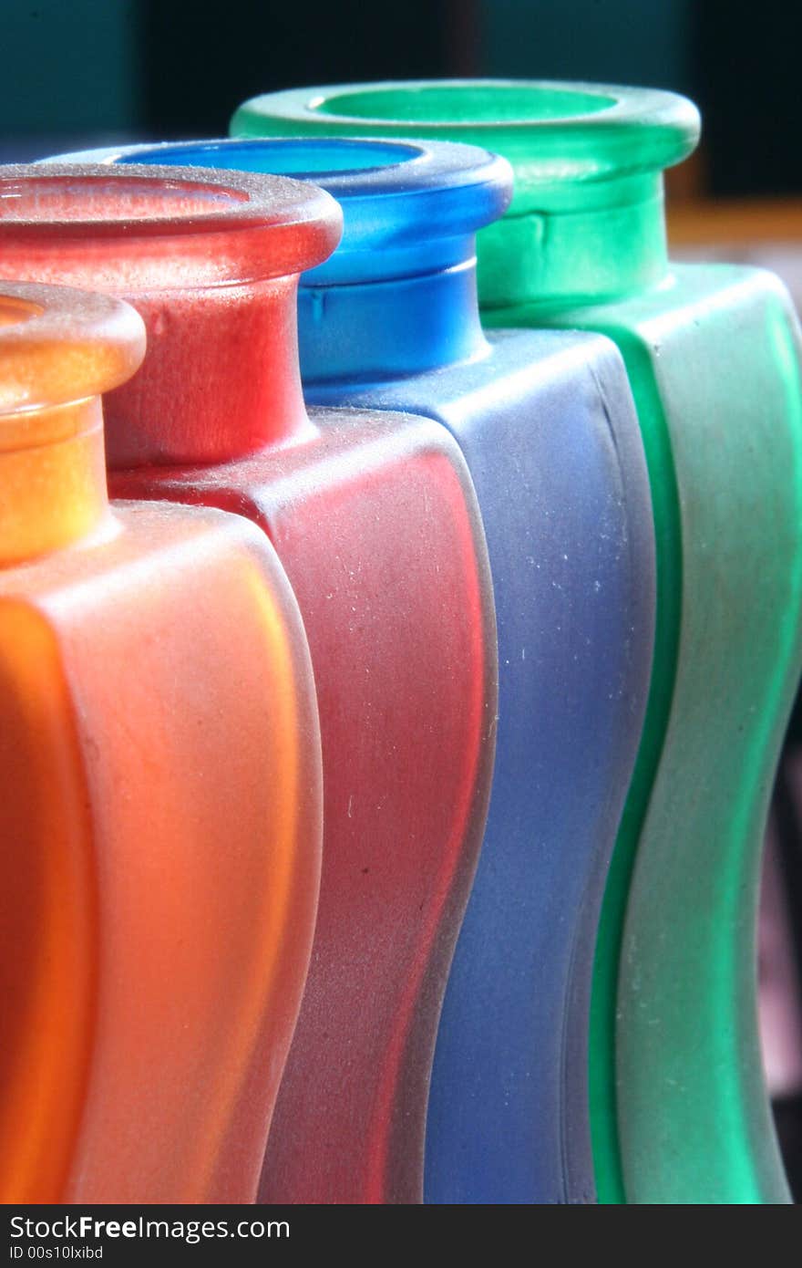 Bottles isolated on a background