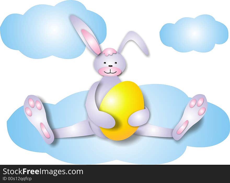 Illustration on a theme of easter. Illustration on a theme of easter