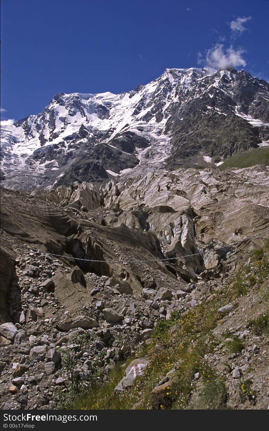 Mountain Italy gletcher river