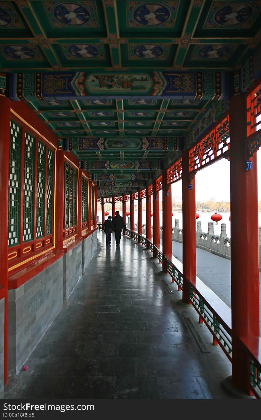 The top tourist spot - Bei-Hai (North-Lake) Park in the center of Beijing