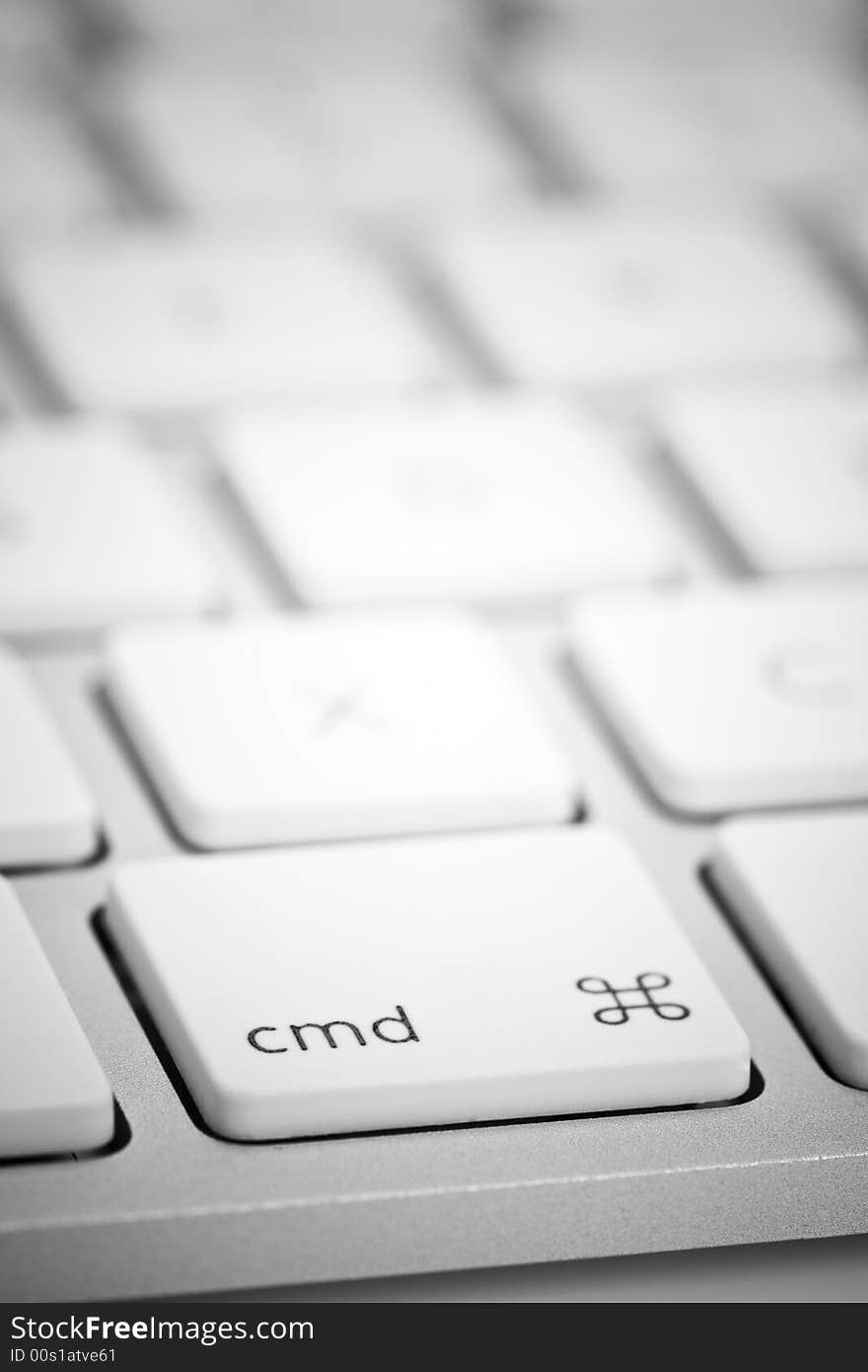 Detail of a modern computer keyboard. Detail of a modern computer keyboard