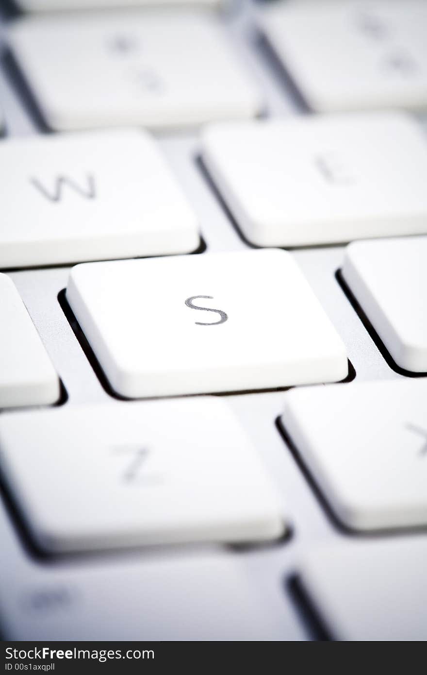 Detail of a modern computer keyboard. Detail of a modern computer keyboard