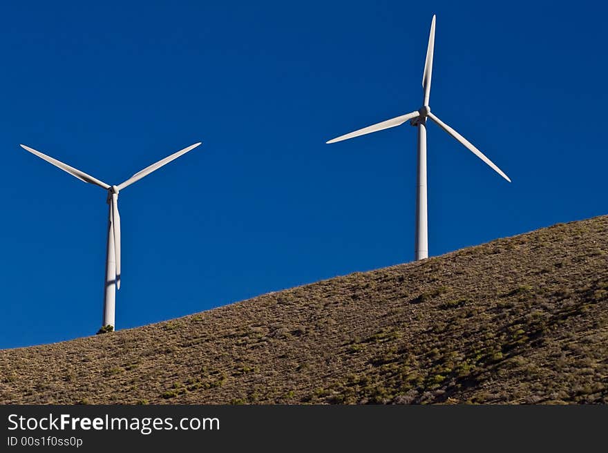 Windmill power generators near Mojave, California