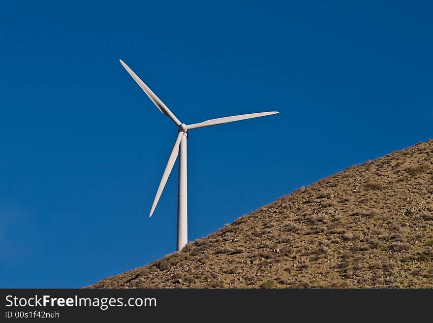 Windmill power generators near Mojave, California