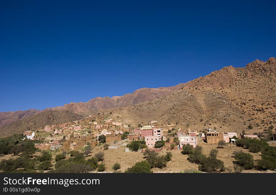 Small village in Atlas Mountain. Small village in Atlas Mountain