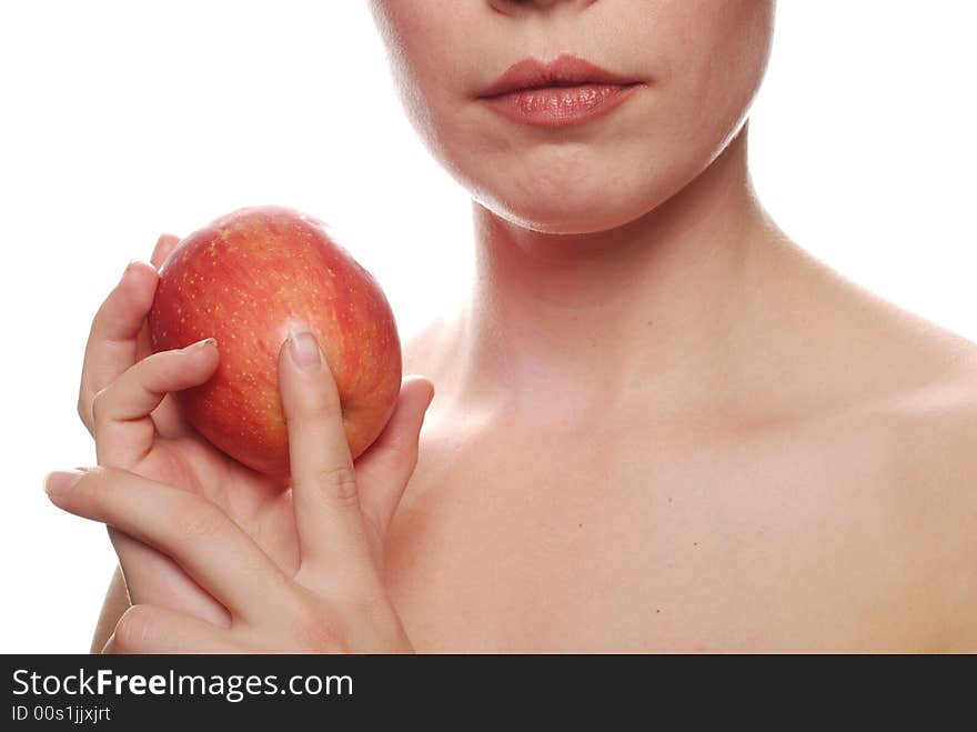 Beautiful woman posing for a health and beauty concept