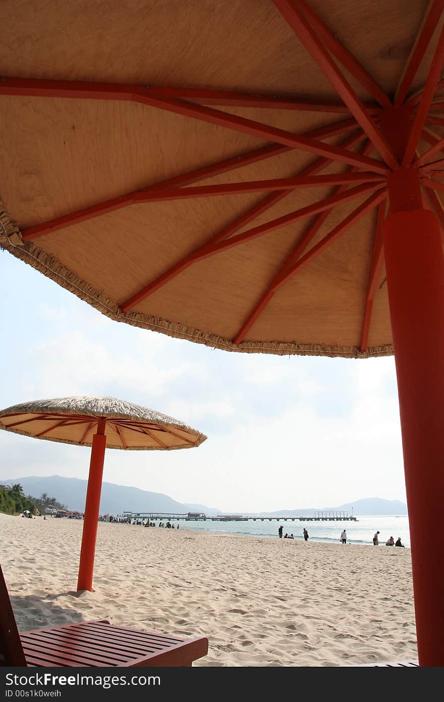 Hainan island Sanya beach landscape