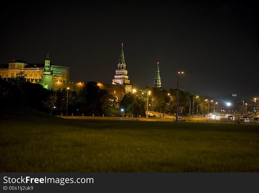 The Kremlin at night, Moscow