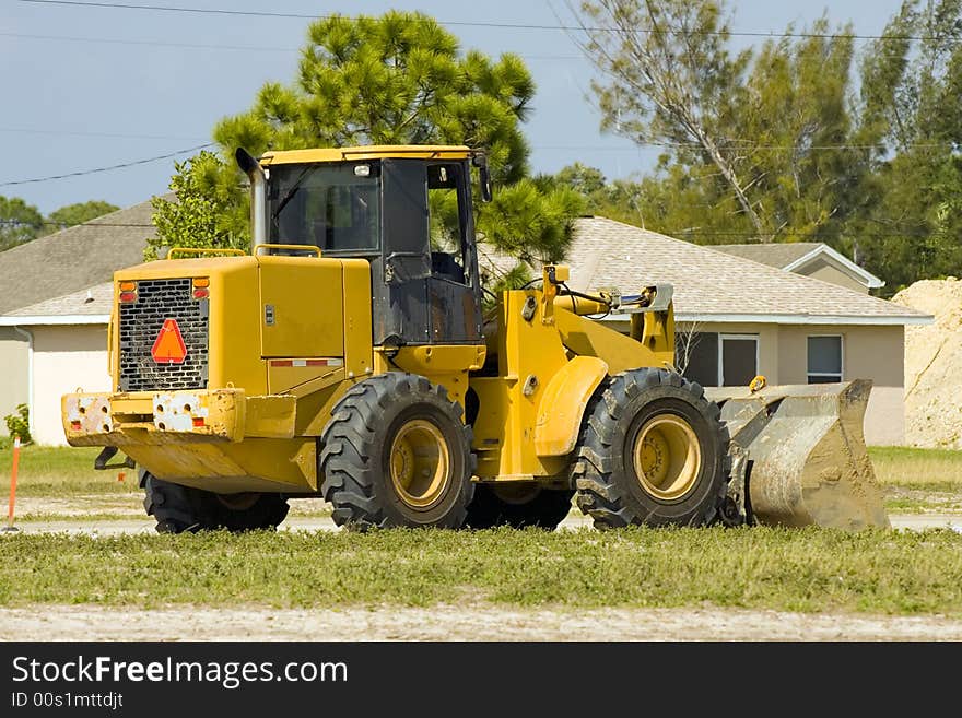 A Front End Loader Sits Idle