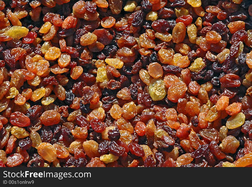 Close-up of Raisins At Market