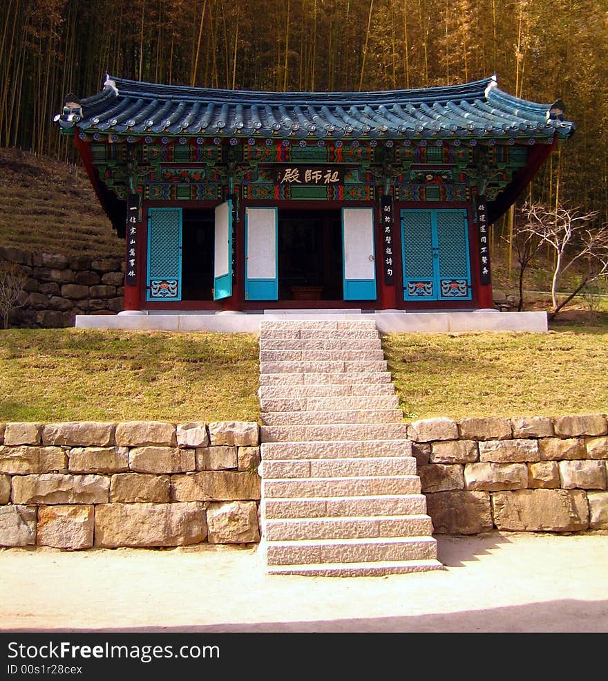 Shrine at Suknamsa temple in South Korea. Shrine at Suknamsa temple in South Korea.