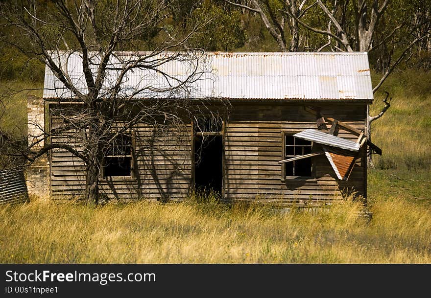 Abandoned farm building