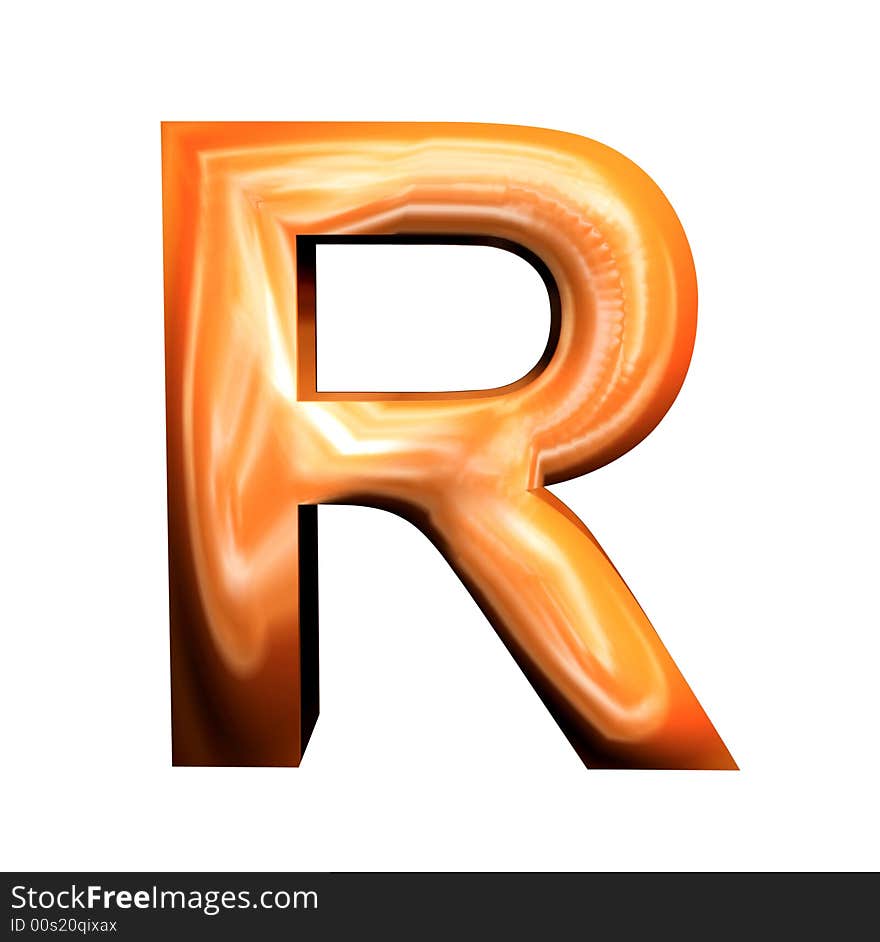 3D Golden Letters