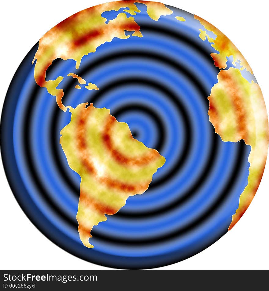 World map include south america and africa. World map include south america and africa