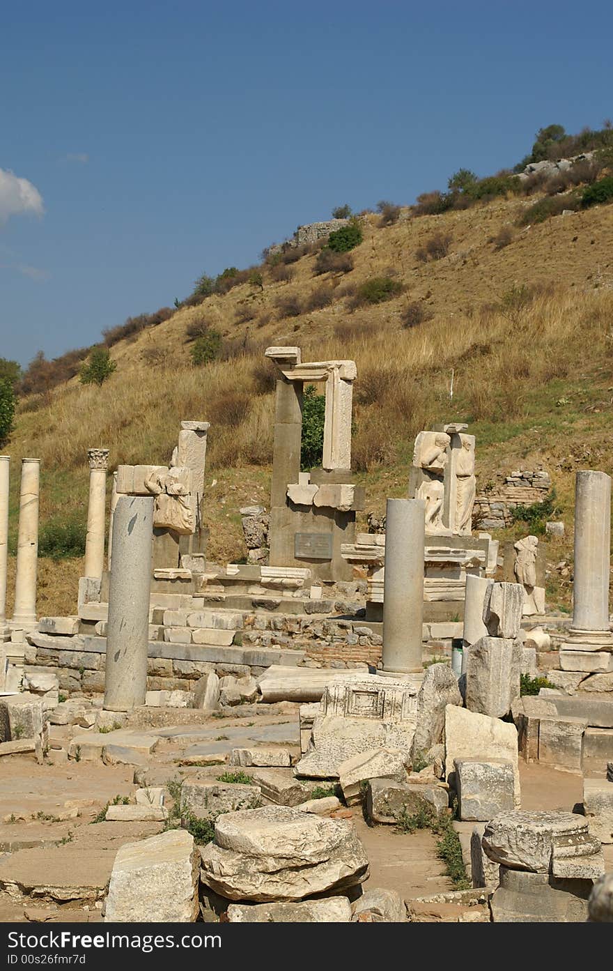 Ancient ruins in Ephesus, Turkey