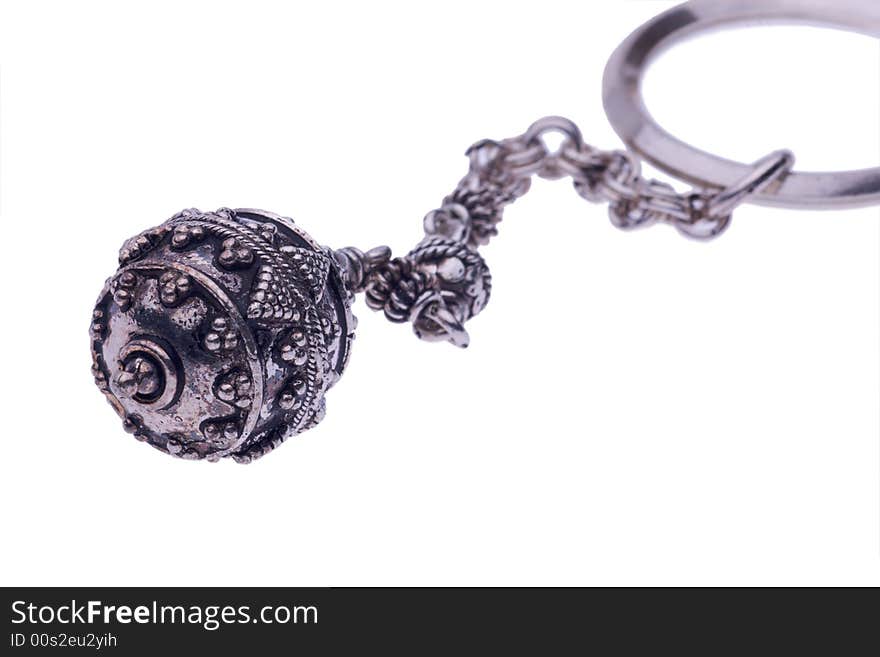 Decorative metal key ring indian style. Decorative metal key ring indian style