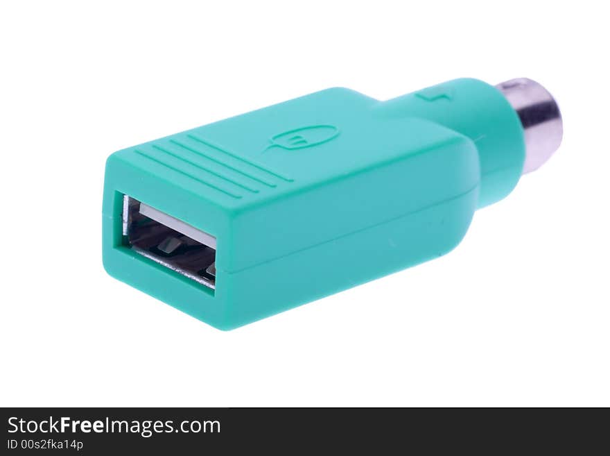 Ps/2 to USB adaptor isolated. Ps/2 to USB adaptor isolated