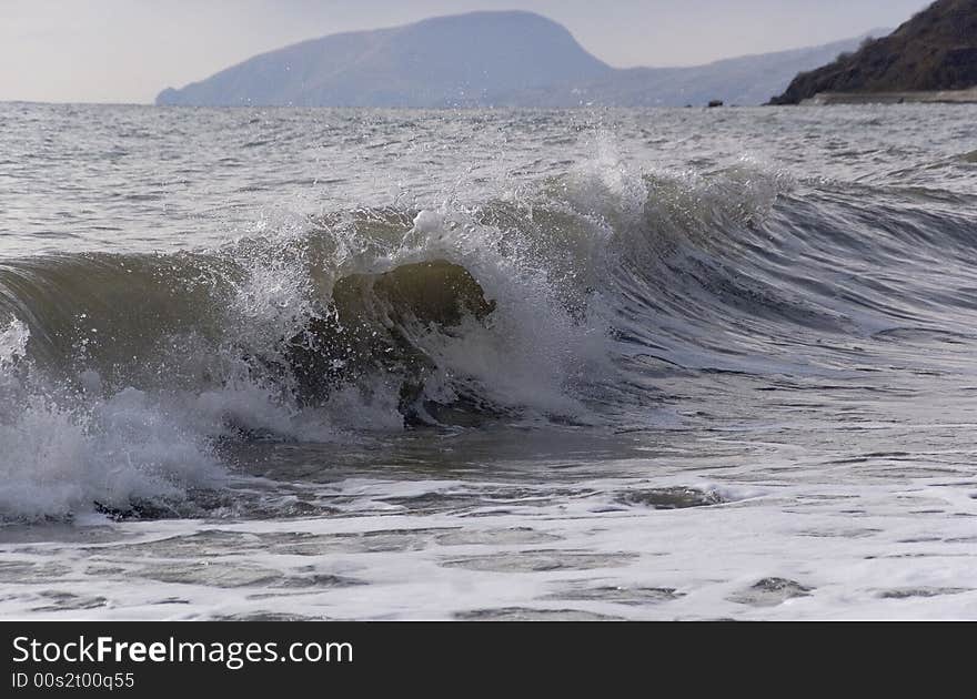 Krimea, black sea, storm, mountains, mountain au-dag. Krimea, black sea, storm, mountains, mountain au-dag.