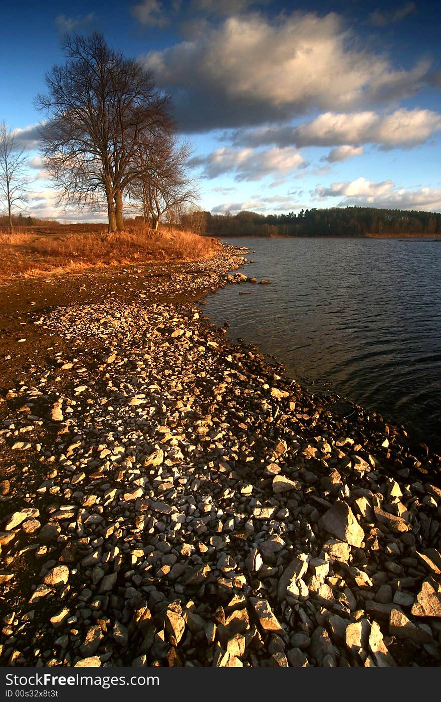 Czech republik, South Bohemia, Bohemian Forest, Big pond. Czech republik, South Bohemia, Bohemian Forest, Big pond