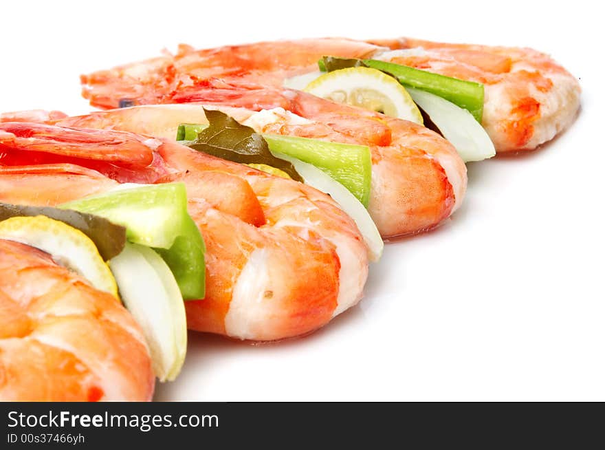 Large Shrimps With Vegeables