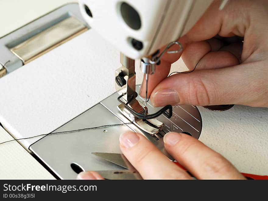 Manual skills at tailoring of garments. Manual skills at tailoring of garments