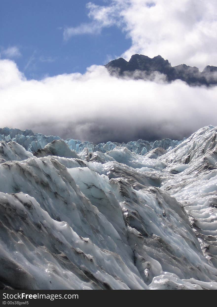 Ice And Sun at Fox Glacier