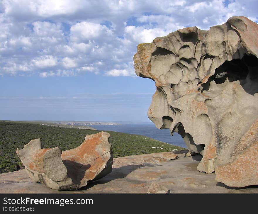 Remarkables on Kangaroo Island in Australia.